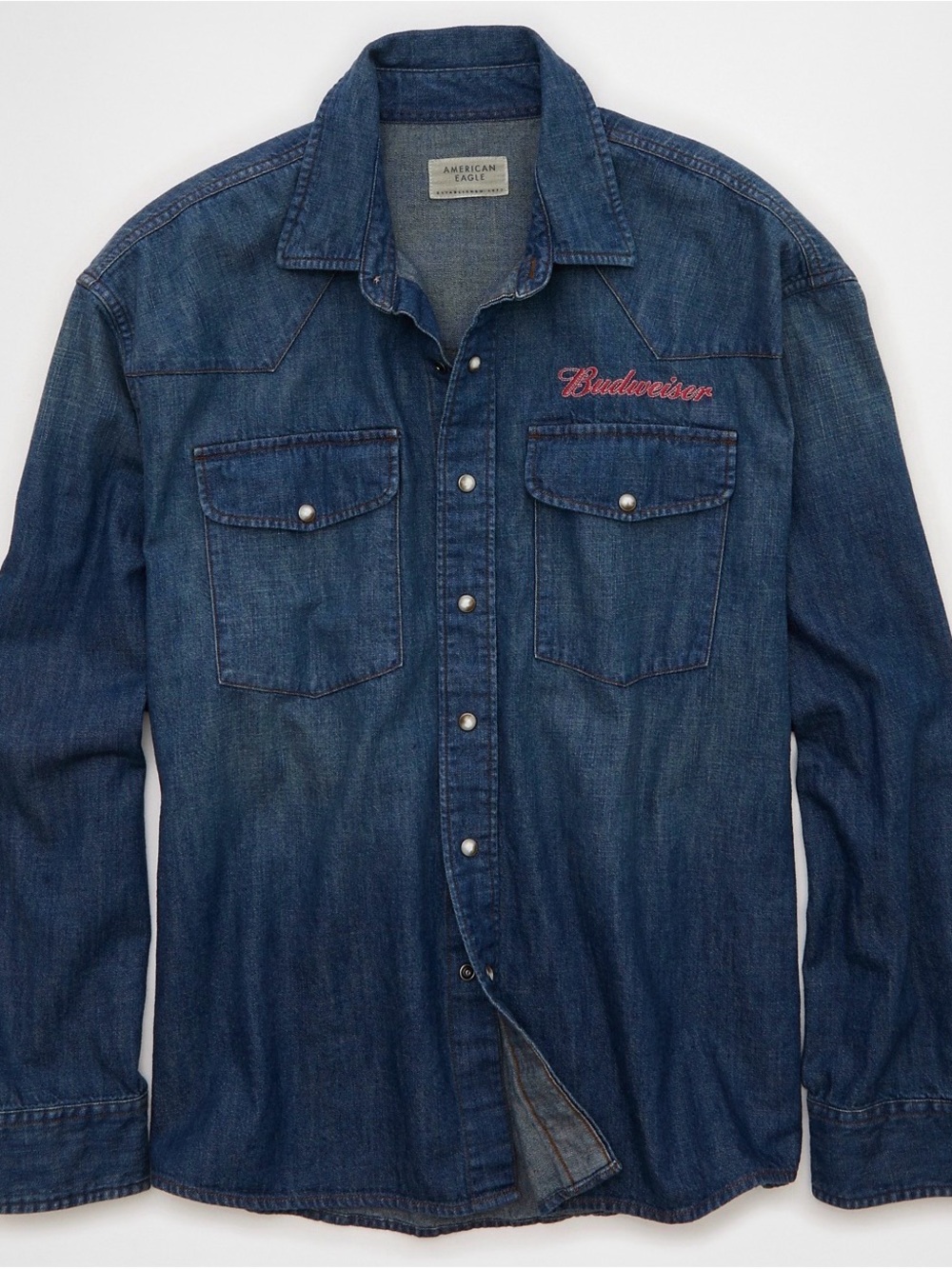 American Eagle Outfitters Denim Jacket in Blue